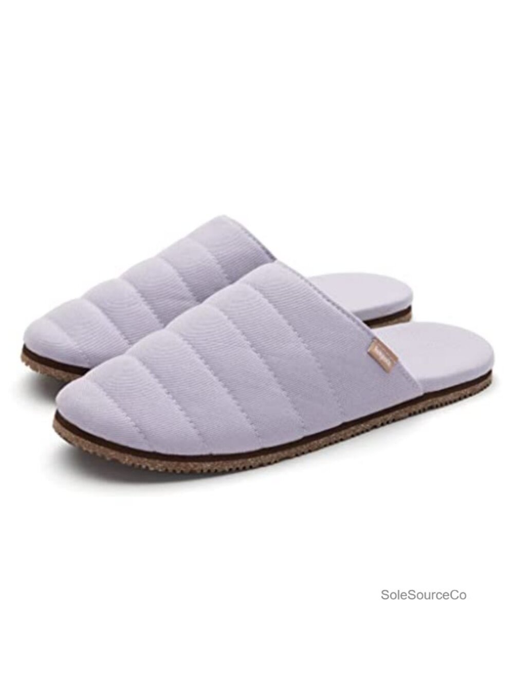 Quilted Indoor Outdoor Slippers Cushioned Natural Rubber Sole